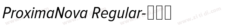 ProximaNova Regular字体转换